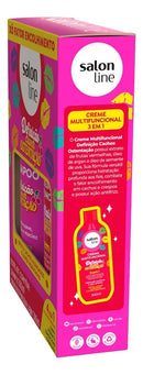 Shampoo 300ml + Creme Multifuncional 300ml Cachos Ostentação Salon Line