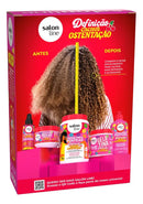 Shampoo 300ml + Creme Multifuncional 300ml Cachos Ostentação Salon Line